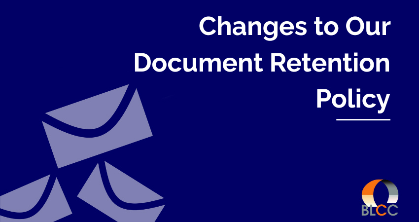 Document retension policy